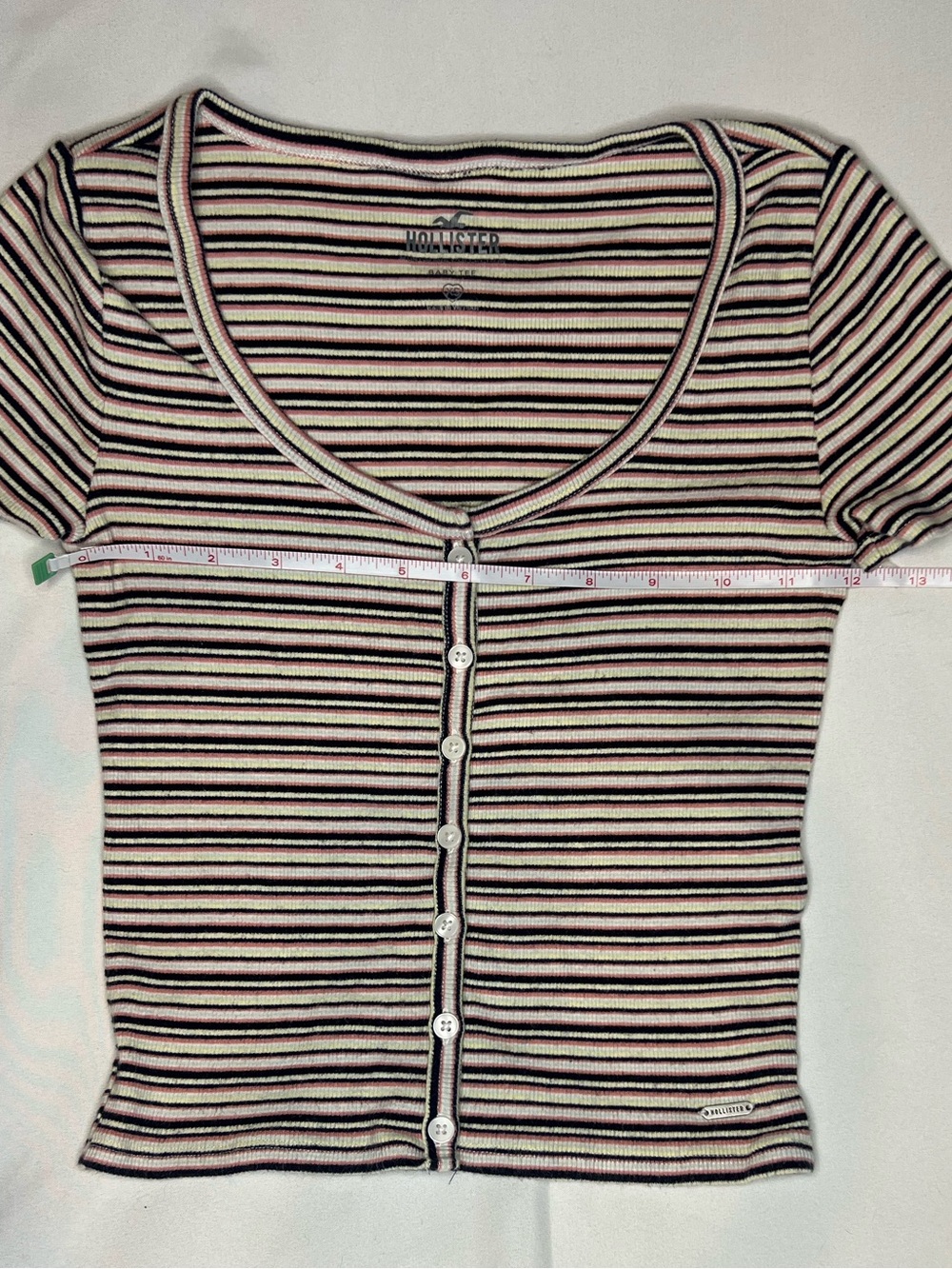 Hollister Ribbed Baby Tee XS